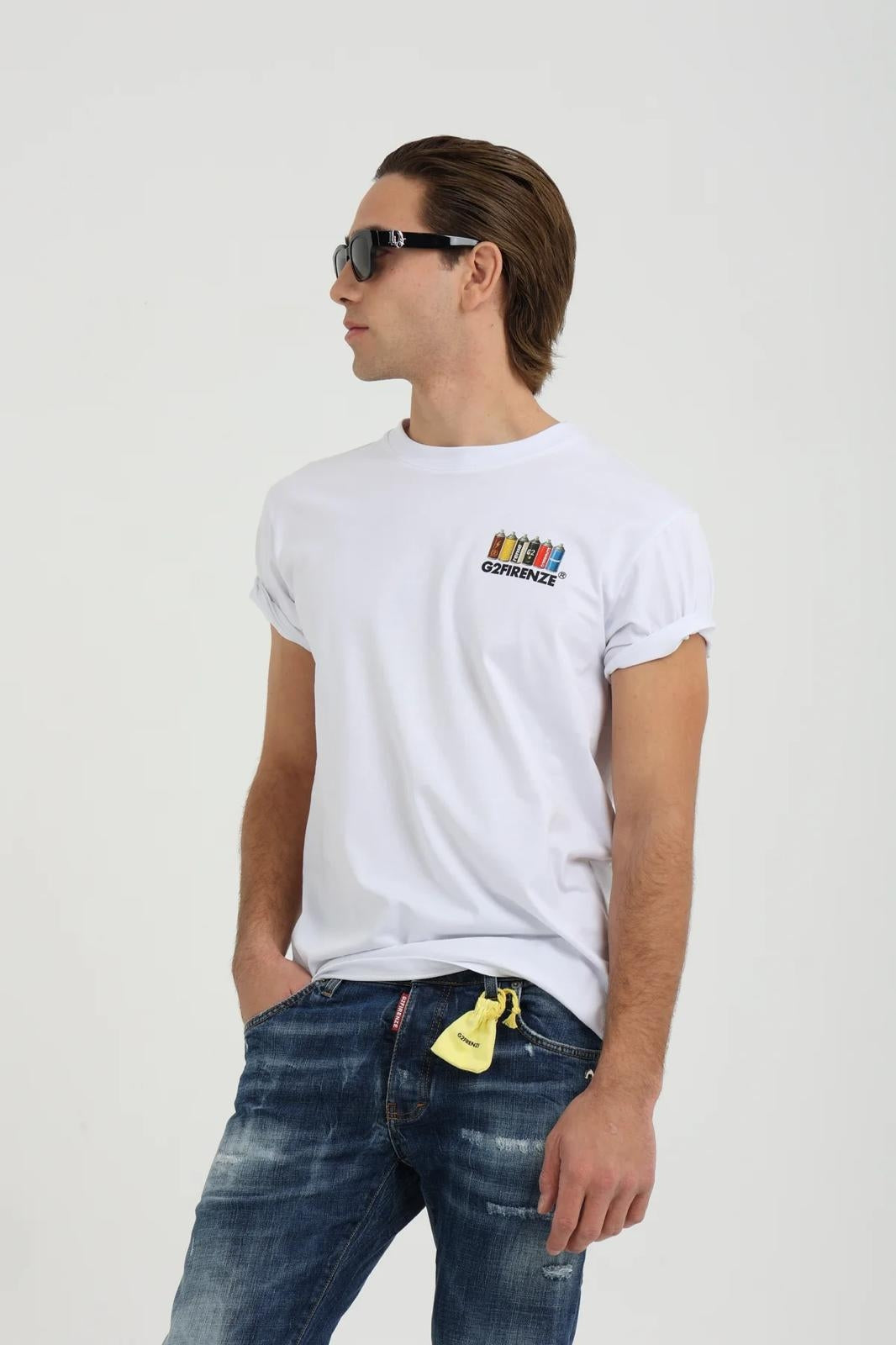Jeans G2Firenze slim "Yellow Space" uomo