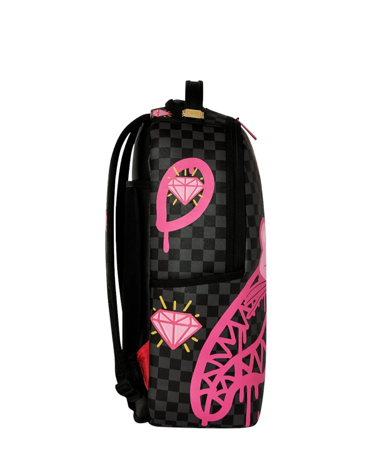 Zaino Sprayground nero "Pink Panther: drippy diamonds backpack"