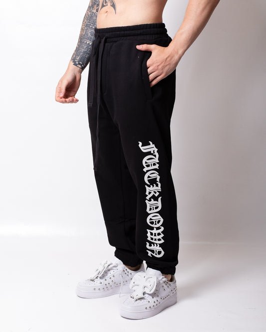 Pantalone Comme des Fuckdown in felpa con stampe uomo