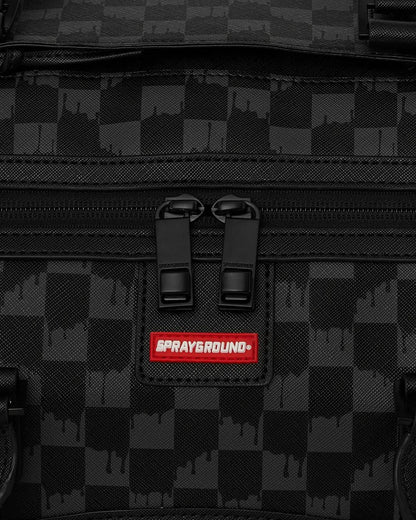 Borsone Sprayground nero Dripping sharks in paris large duffle