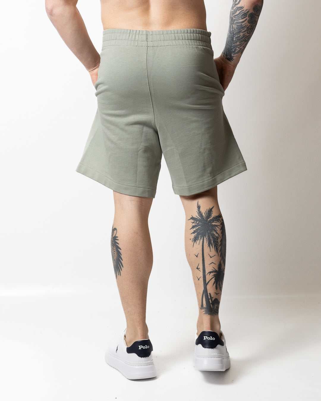 Short Calvin Klein in felpa con logo in rilievo uomo