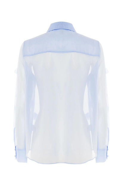 Camicia Nenette in organza con dettagli floreali donna