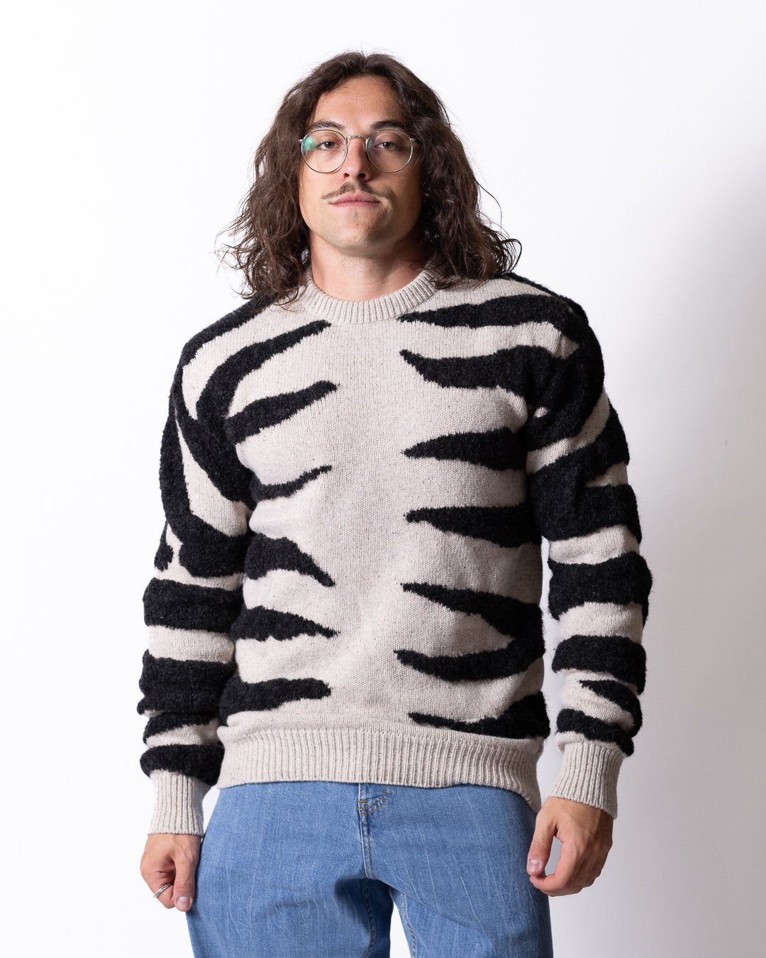 Maglia Moschino girocollo "Zebra" uomo