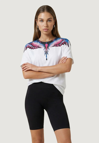T-Shirt Marcelo Burlon "Icon Wings Multicolor" donna