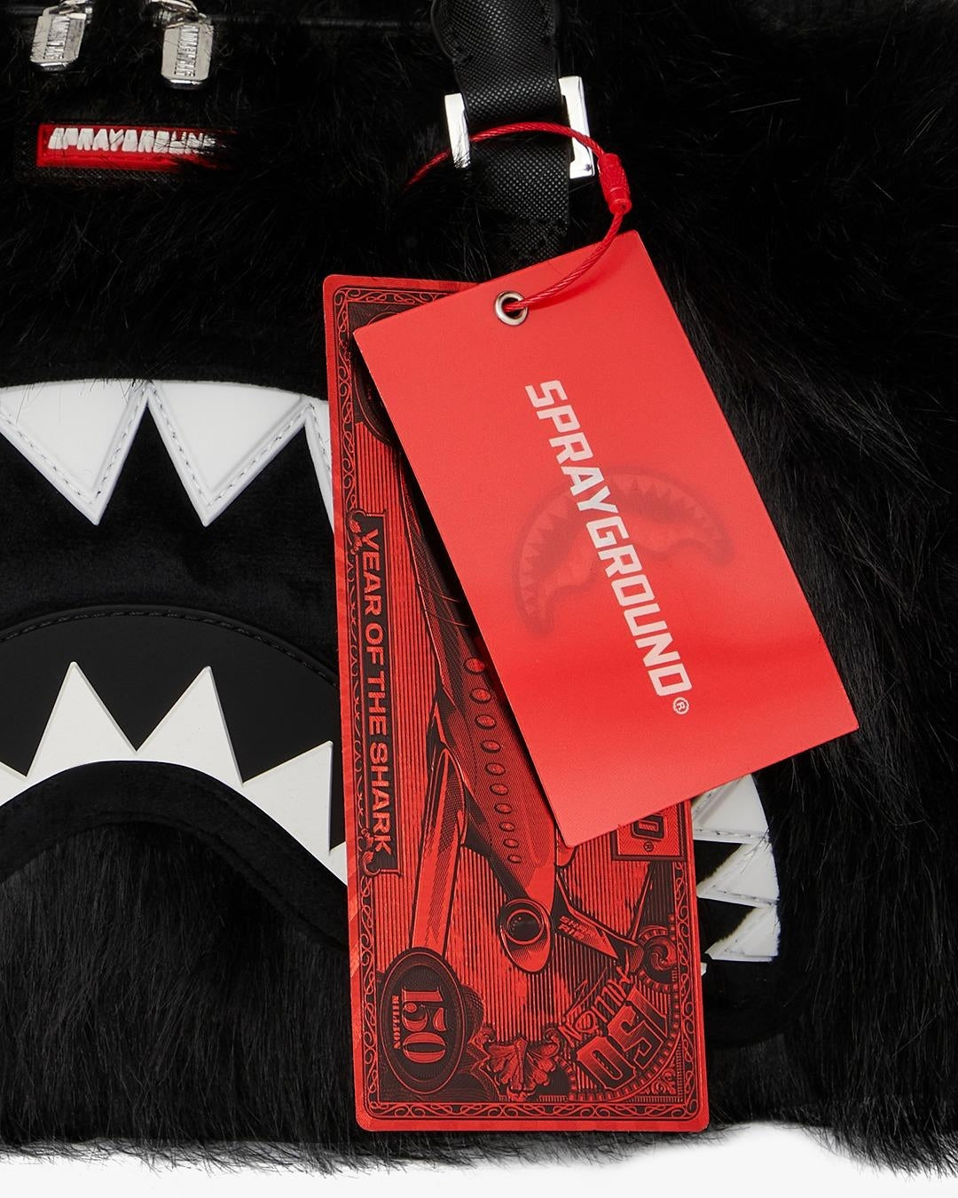 Borsa Sprayground nero "FUR CRAY BLACK MINI DUFFLE"