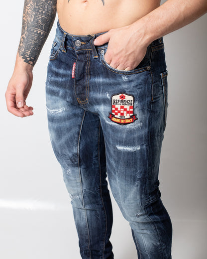 Jeans G2Firenze "England Biker" biker uomo
