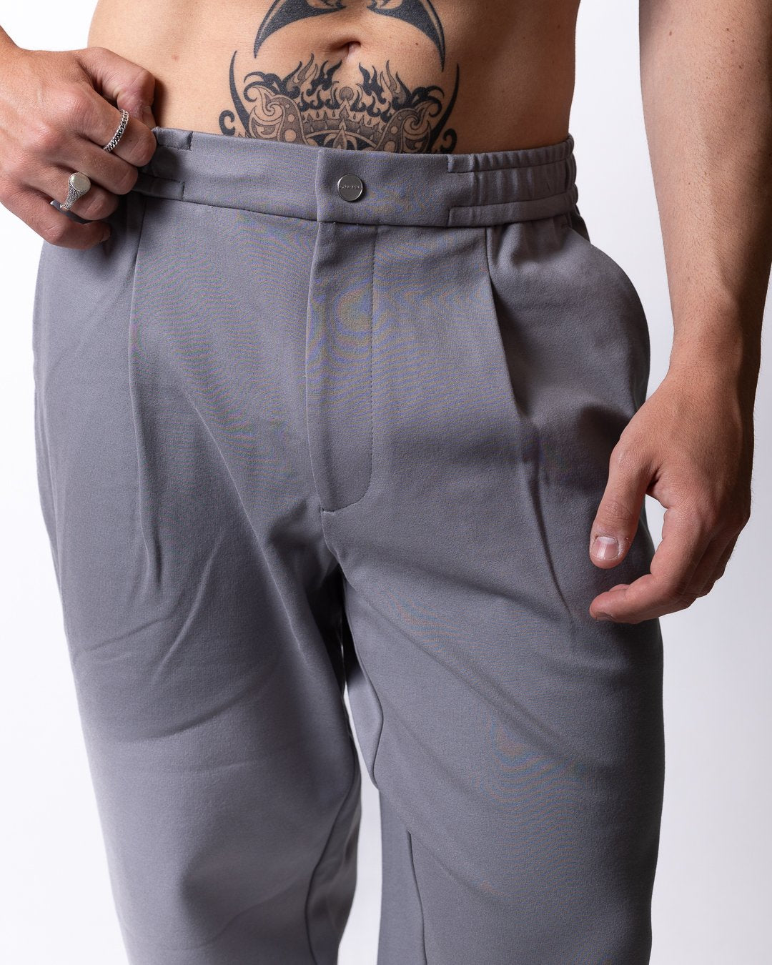 Pantalone Calvin Klein tapered plissettato uomo