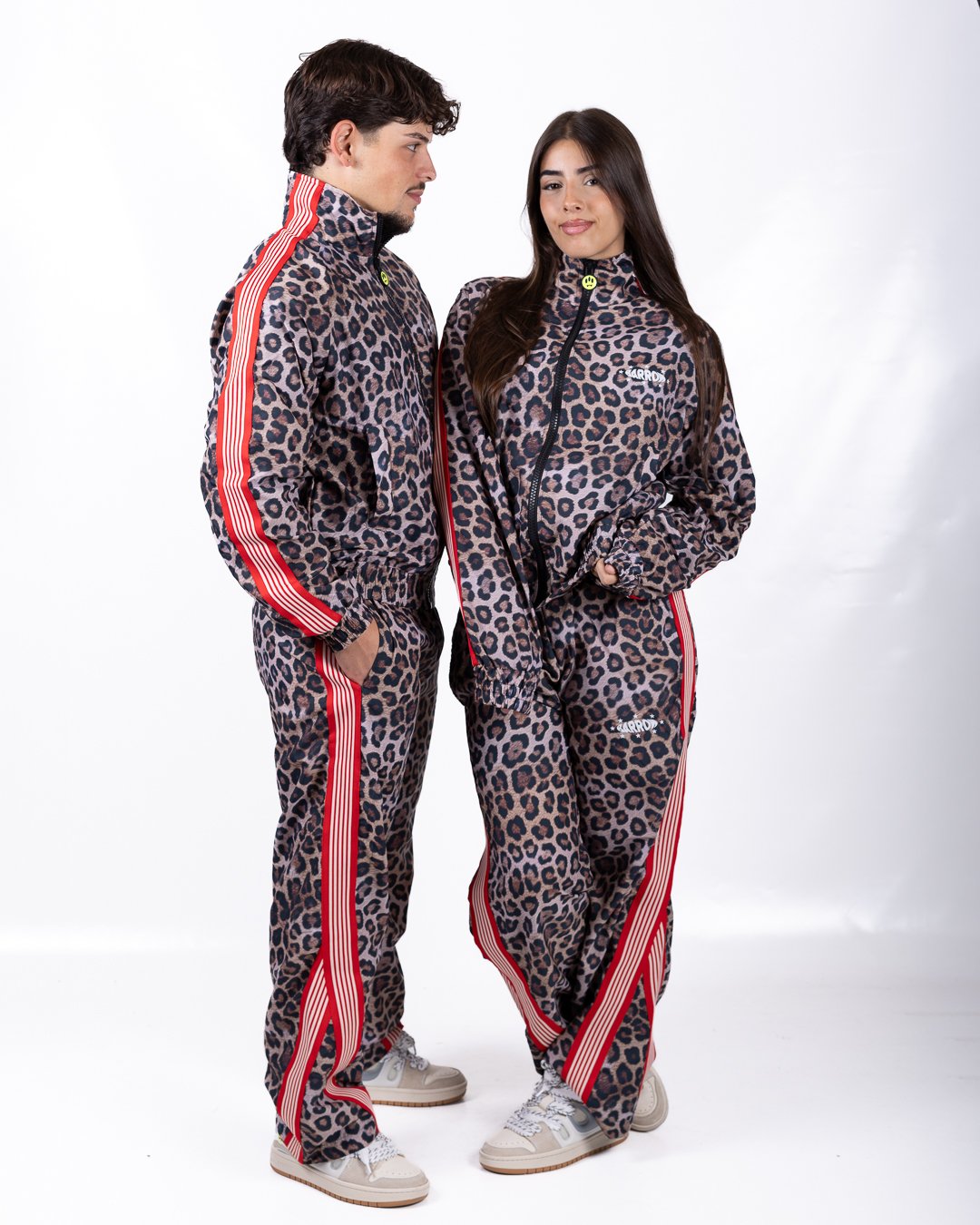 Pantalone Barrow animalier in nylon