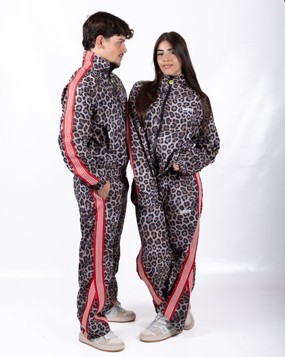 Pantalone Barrow animalier in nylon