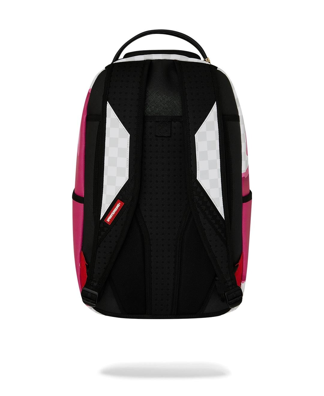 Zaino Sprayground bianco e fucsia 3D CHECK BACKPACK 