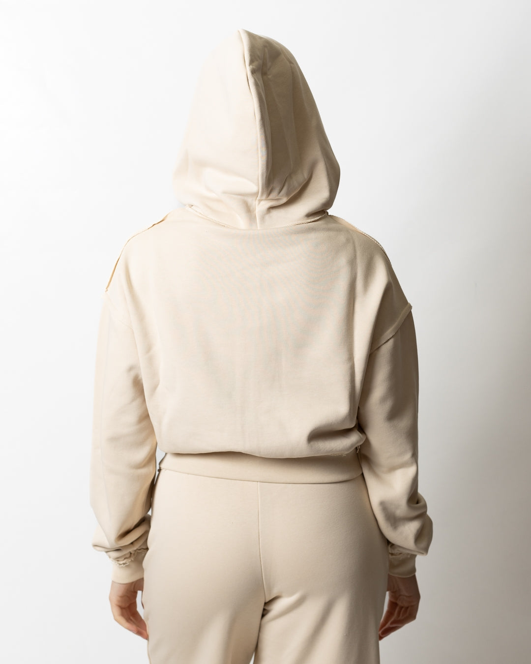 Felpa Comme des Fuckdown fullzip con cuciture a taglio vivo donna