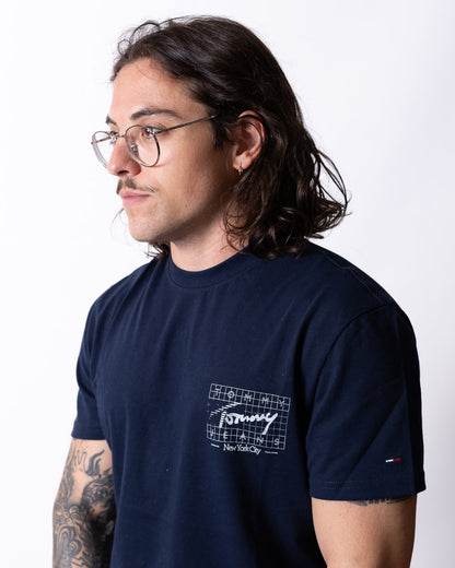 T-Shirt Tommy Jeans "Regular Signature Flag" uomo