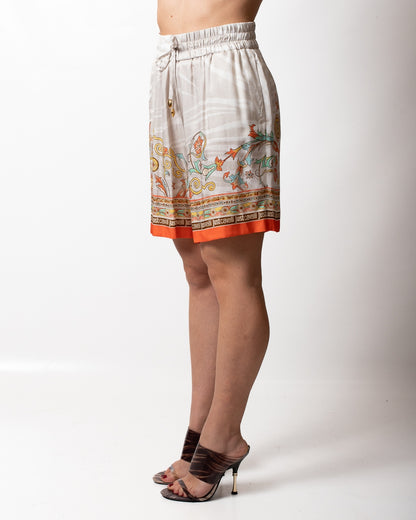 Short Just Cavalli "Panel Foulard" donna