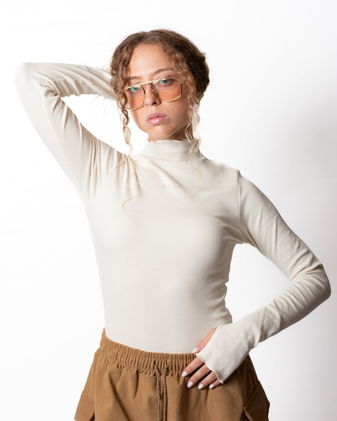 Body Disclaimer in costina con logo donna