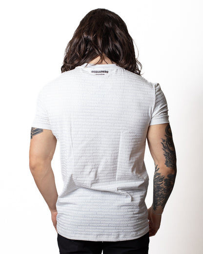 T-Shirt e slip Dsquared2 con logo stampato all-over uomo