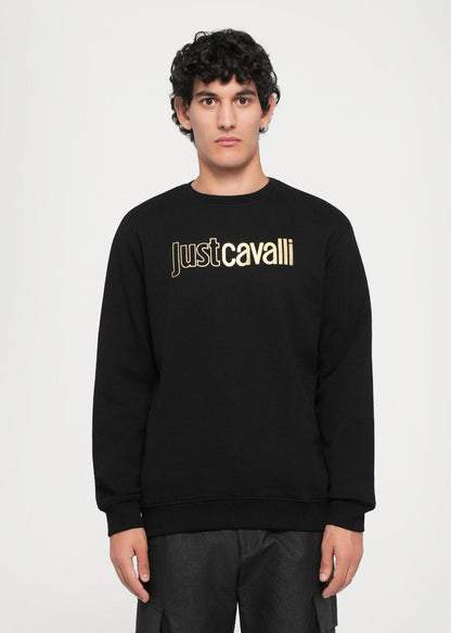 Felpa Just Cavalli girocollo "Institutional Logo" uomo