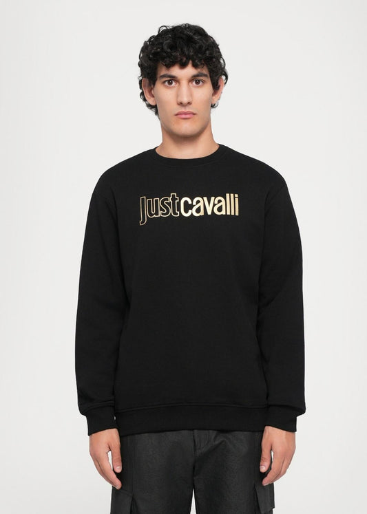 Felpa Just Cavalli girocollo "Institutional Logo" uomo