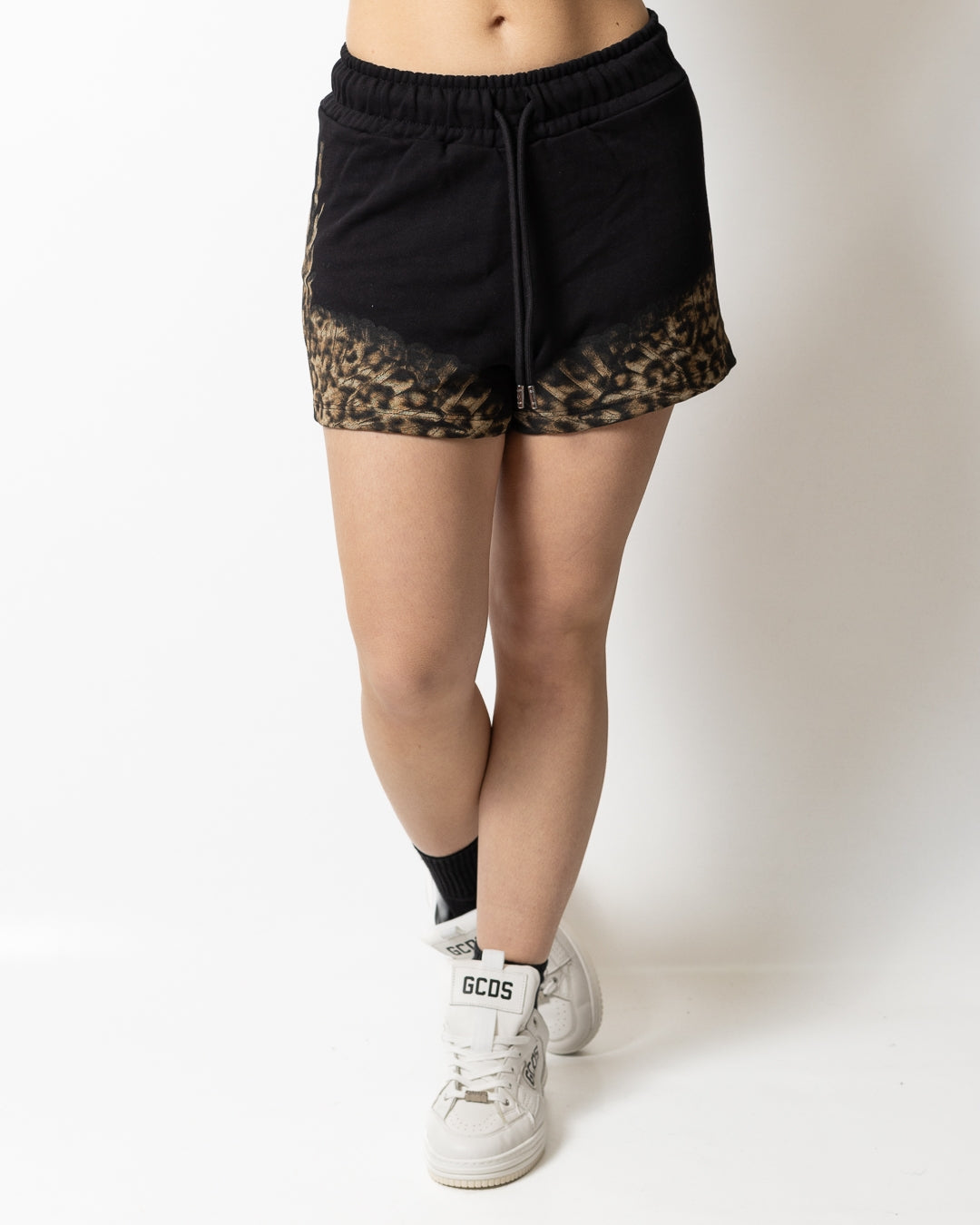 Short Marcelo Burlon in felpa "Wings Animalier" donna