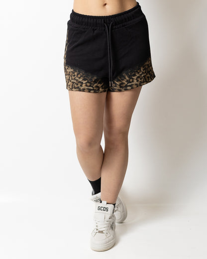 Short Marcelo Burlon in felpa "Wings Animalier" donna