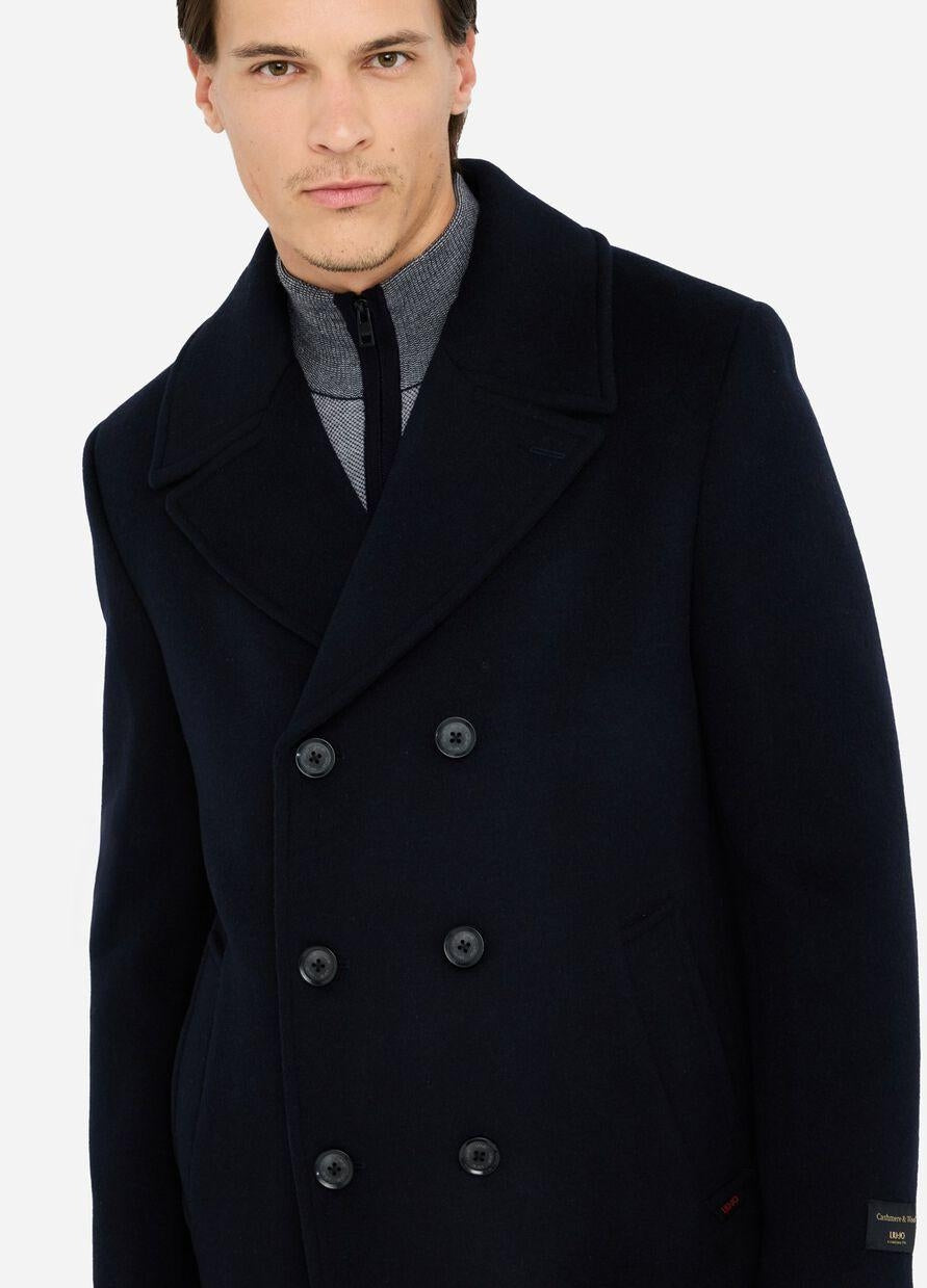 Cappotto Liu Jo doppiopetto in lana e cashmere uomo