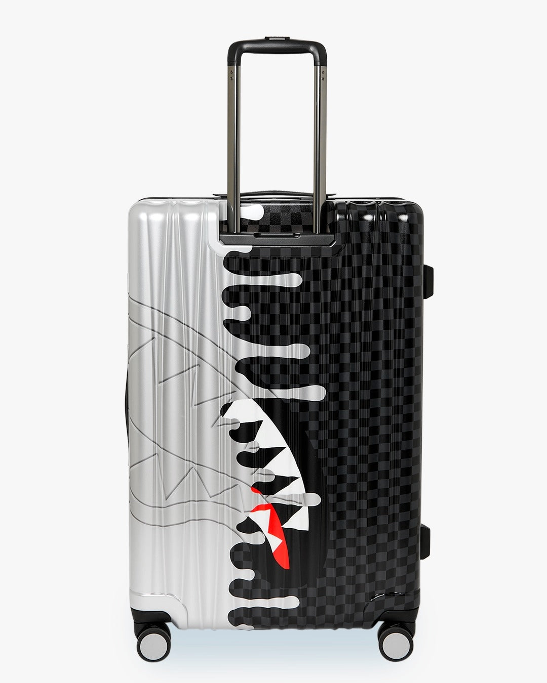 Valigia Sprayground nero SILVER SIDE DRIP BLACK CHECK CARRY-ON HARD LUGGAGE