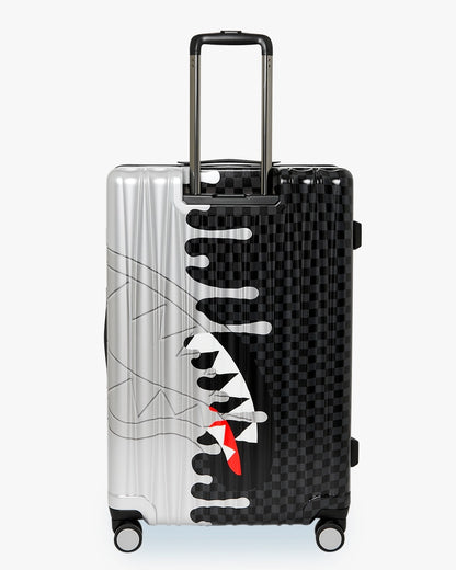 Valigia Sprayground nero SILVER SIDE DRIP BLACK CHECK CARRY-ON HARD LUGGAGE
