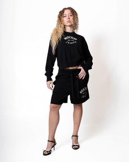 Maglia Moschino Jeans girocollo logata donna