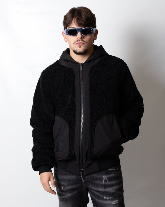 Giubbotto Gaelle teddy con cappuccio uomo