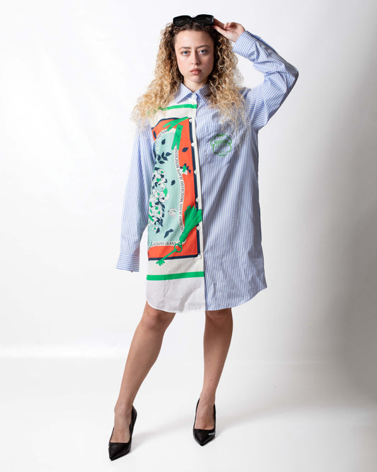 Abito Moschino Jeans a camicia con stampa donna