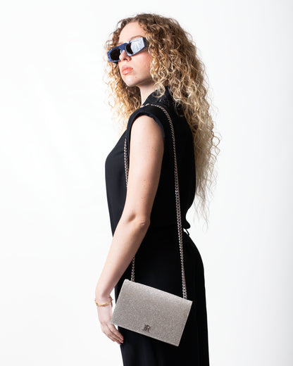 Borsa John Richmond con strass all-over donna