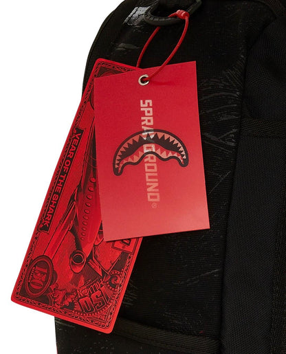 Zaino Sprayground nero Shark central sorbet hand painted backpack