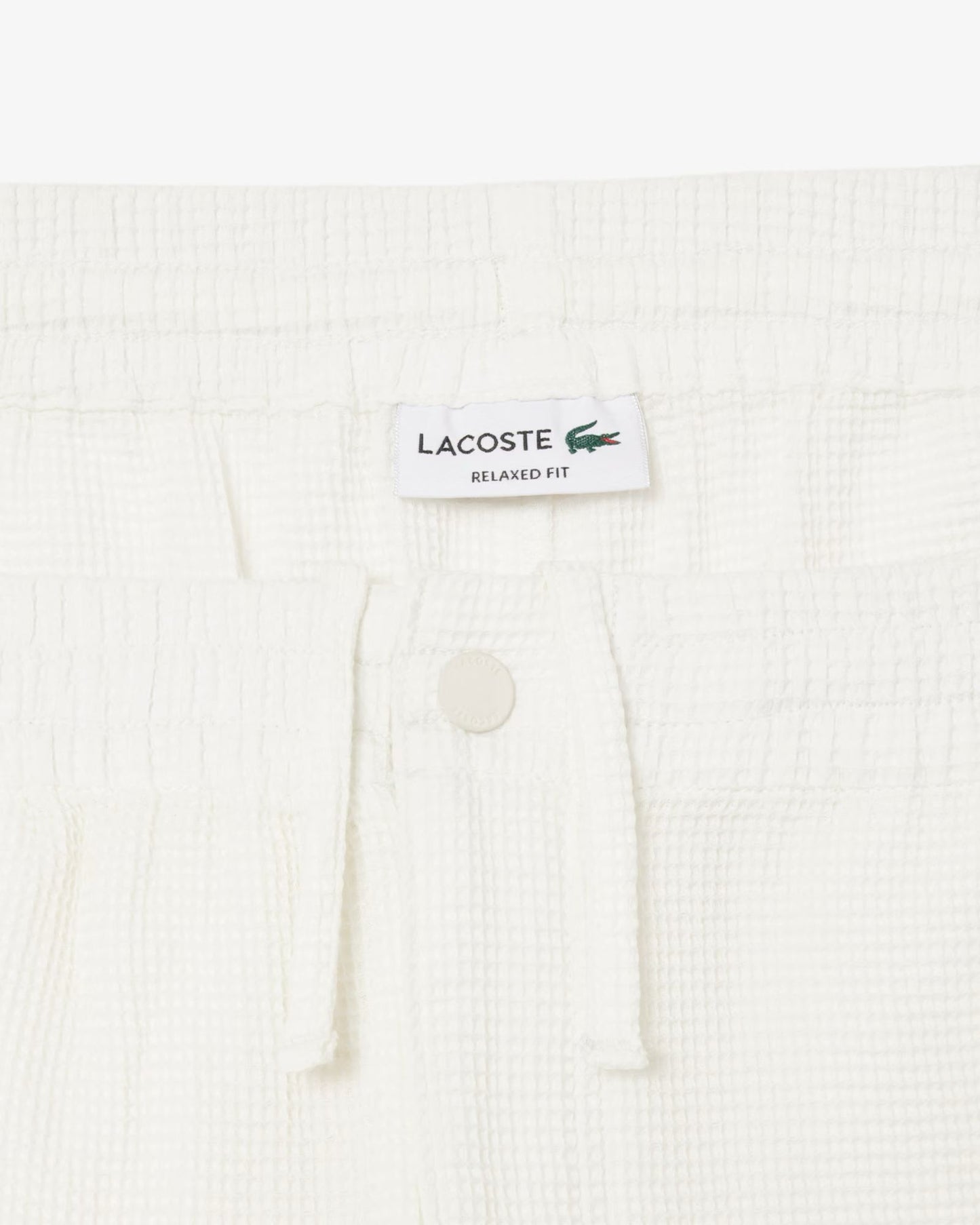 Shorts Lacoste testurizzato a nido d'ape con logo