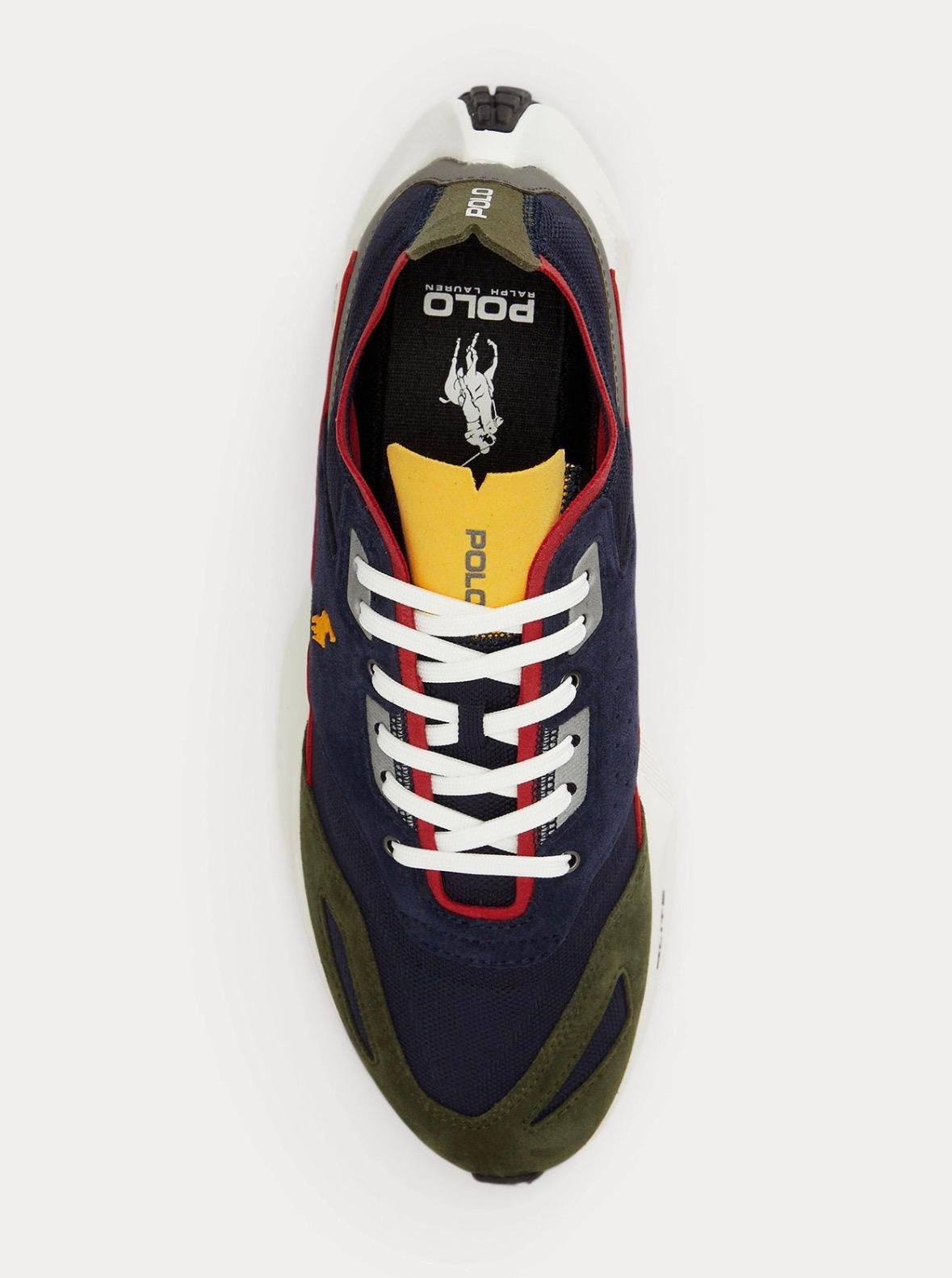 Sneaker Polo Ralph Lauren Boerum in maglia e camoscio