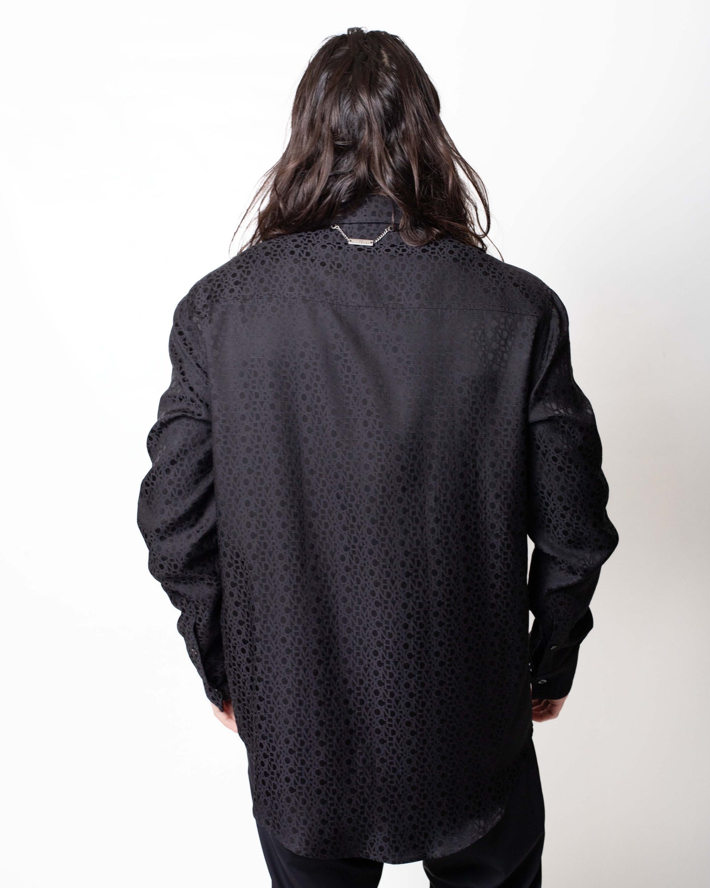 Camicia John Richmond con logo all-over uomo