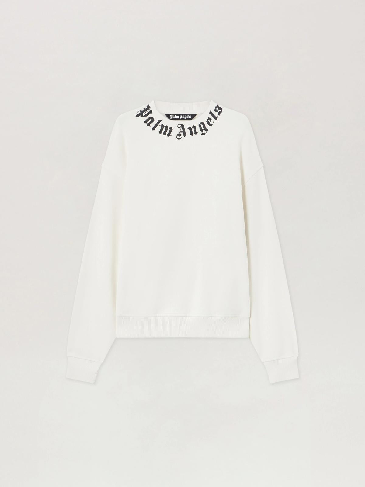 Felpa Palm Angels girocollo "Neck Logo Regular" uomo