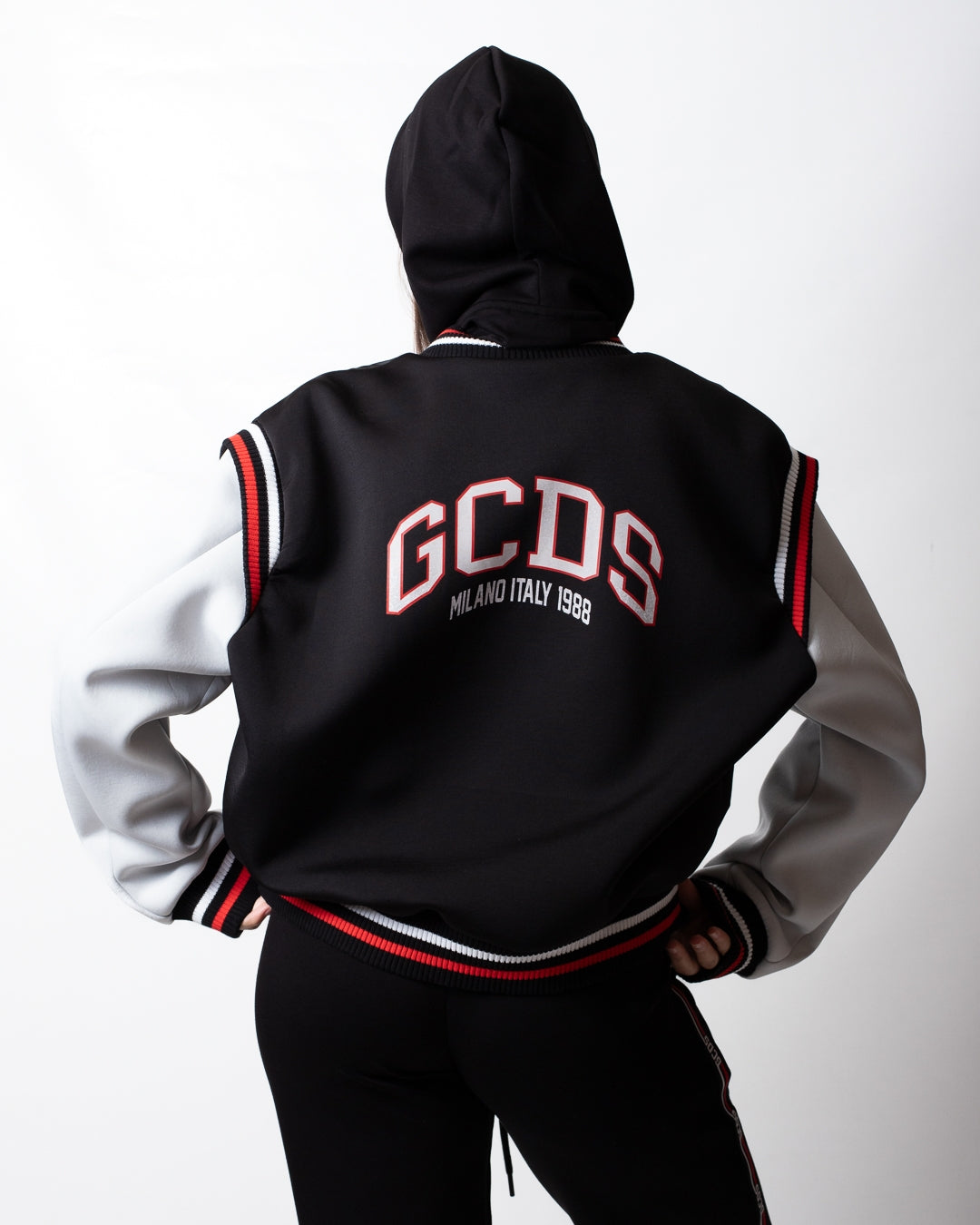 Giubbotto GCDS varsity bomber logo lounge