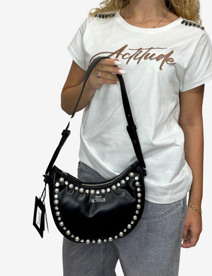 Borsa Twinset Actitude con perline e gioielli donna