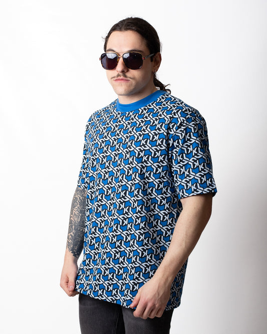 T-Shirt Karl Lagerfeld Jeans "Monogram Logo" all-over uomo