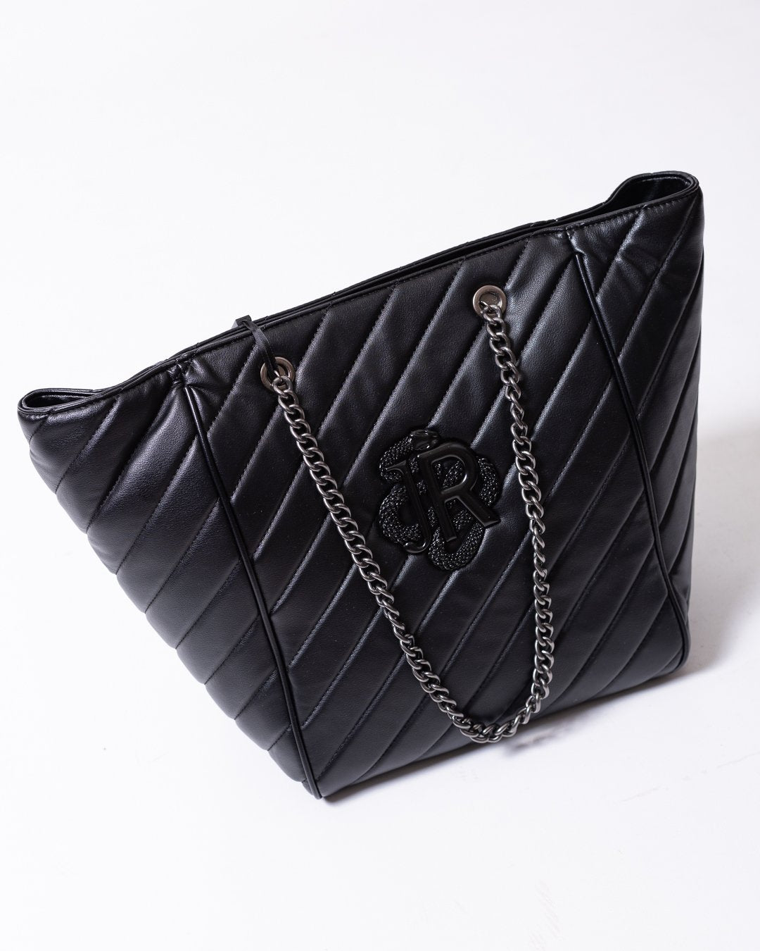 Borsa John Richmond con logo "JR" dalla finitura opaca