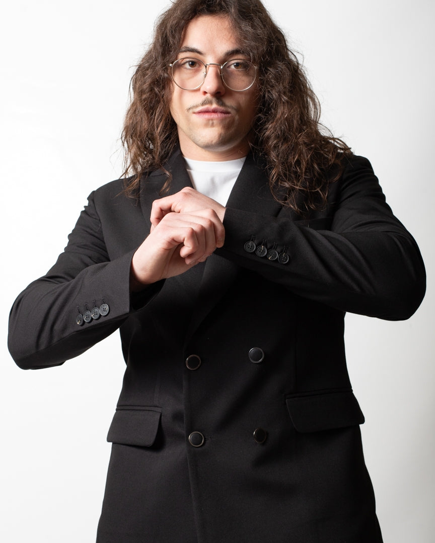 Giacca blazer Gaelle doppiopetto in poliviscosa uomo