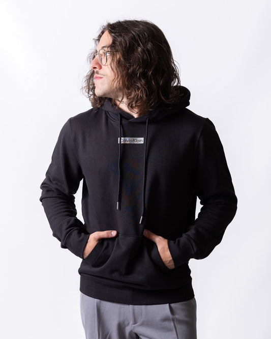 Felpa Calvin Klein con cappuccio boxy logo uomo