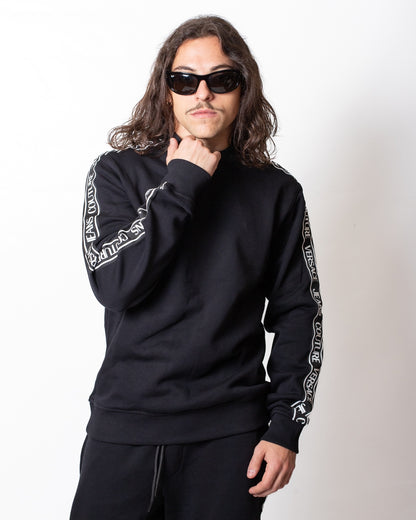 Felpa Versace Jeans Couture girocollo con bande logate uomo