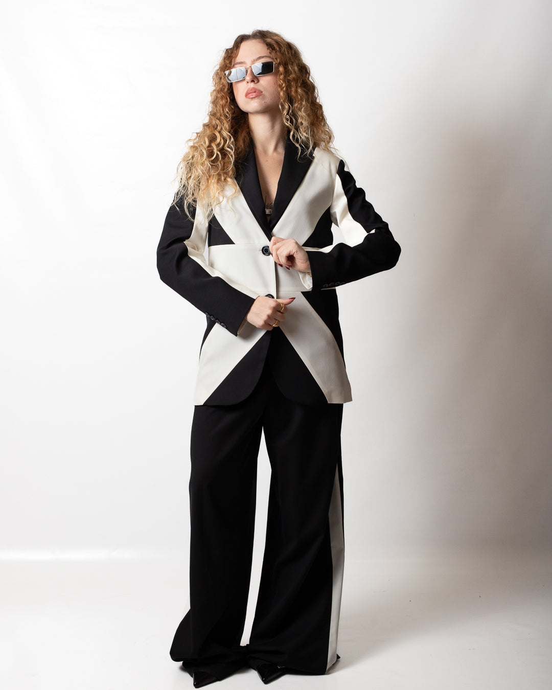Pantalone Richmond X in misto lana con catena donna
