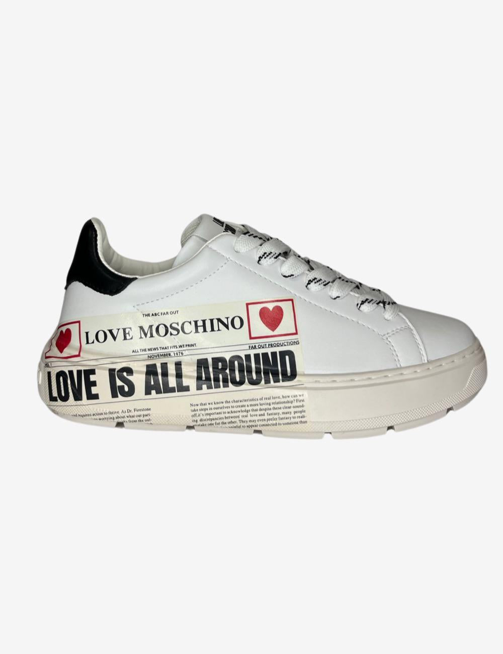 Sneakers Love Moschino stampa donna