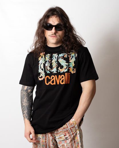 T-Shirt Just Cavalli "Logo Twigs" uomo
