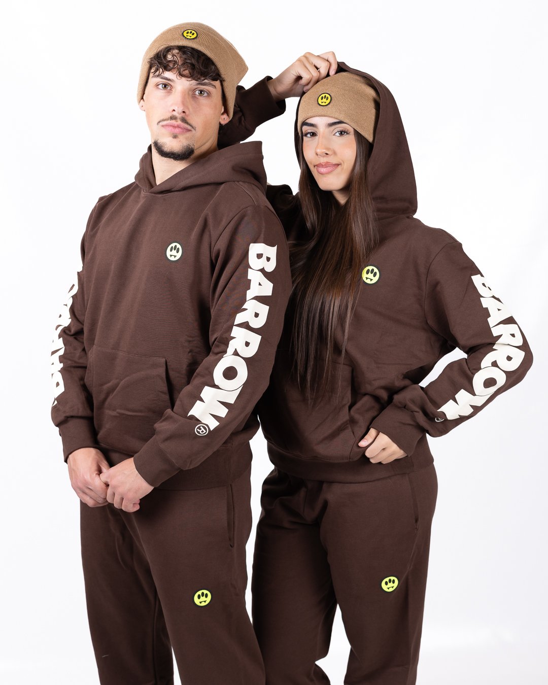 Felpa Barrow essential con cappuccio