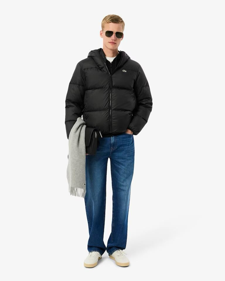 Giubbotto Lacoste puffer con cappuccio uomo