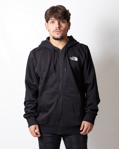 Felpa The North Face fullzip con cappuccio logata uomo
