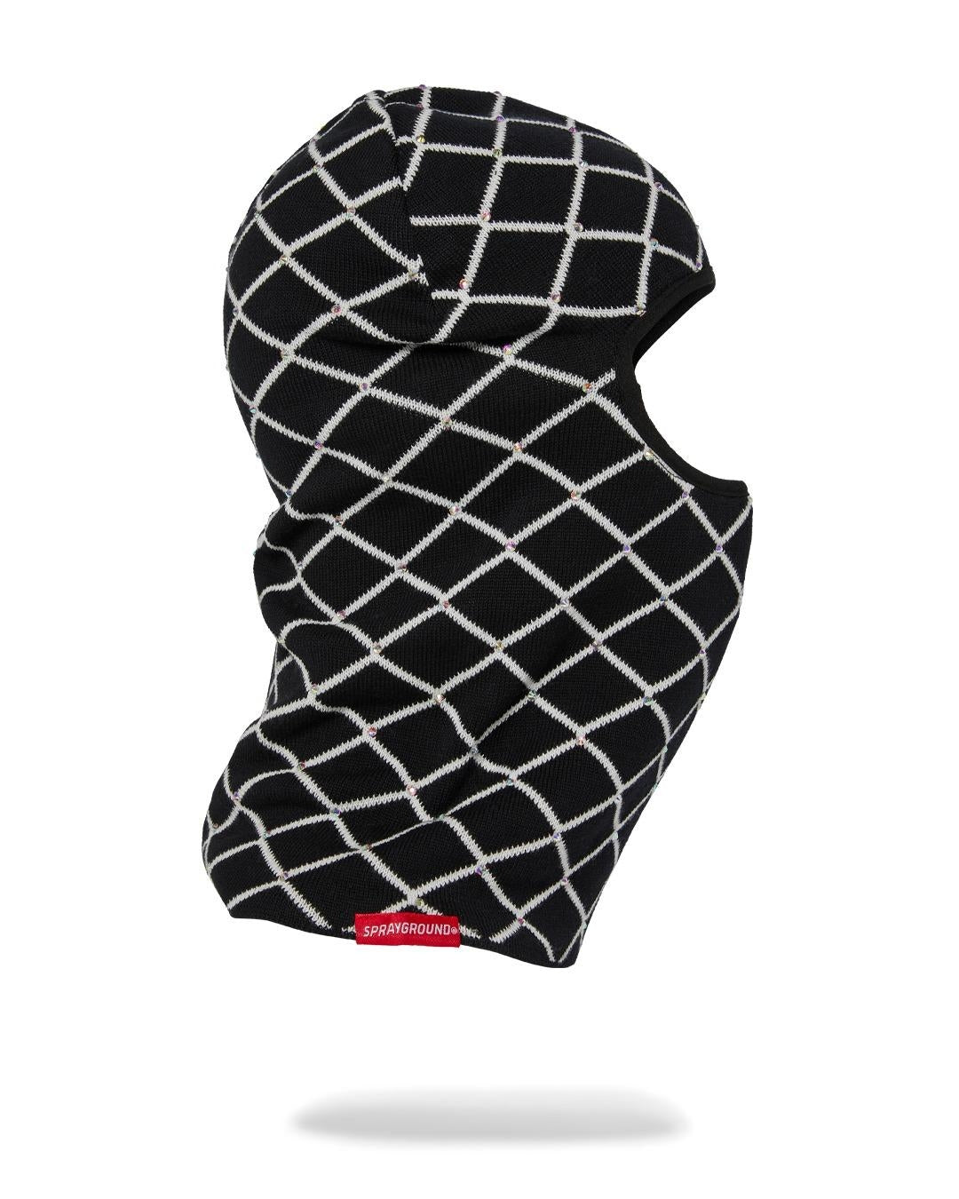 Balaclava Sprayground  in costina con logo "chainlink knit ski mask"