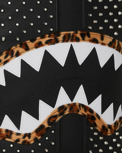 Zaino Sprayground nero Cheetah punk dlxsv backpack